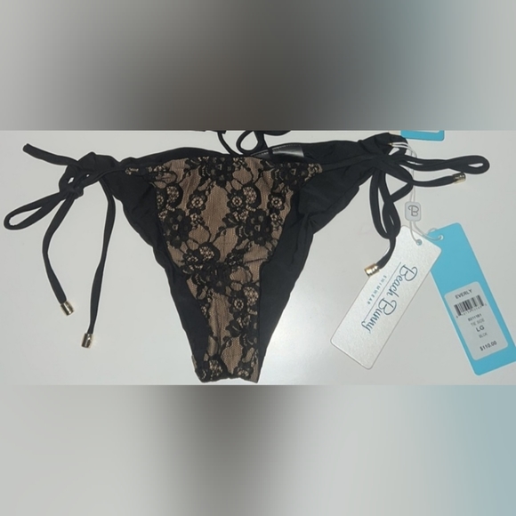 ♥︎NWT♥︎ Everly Triangle Bikini Bottoms Lace Cheeky - Picture 4 of 4